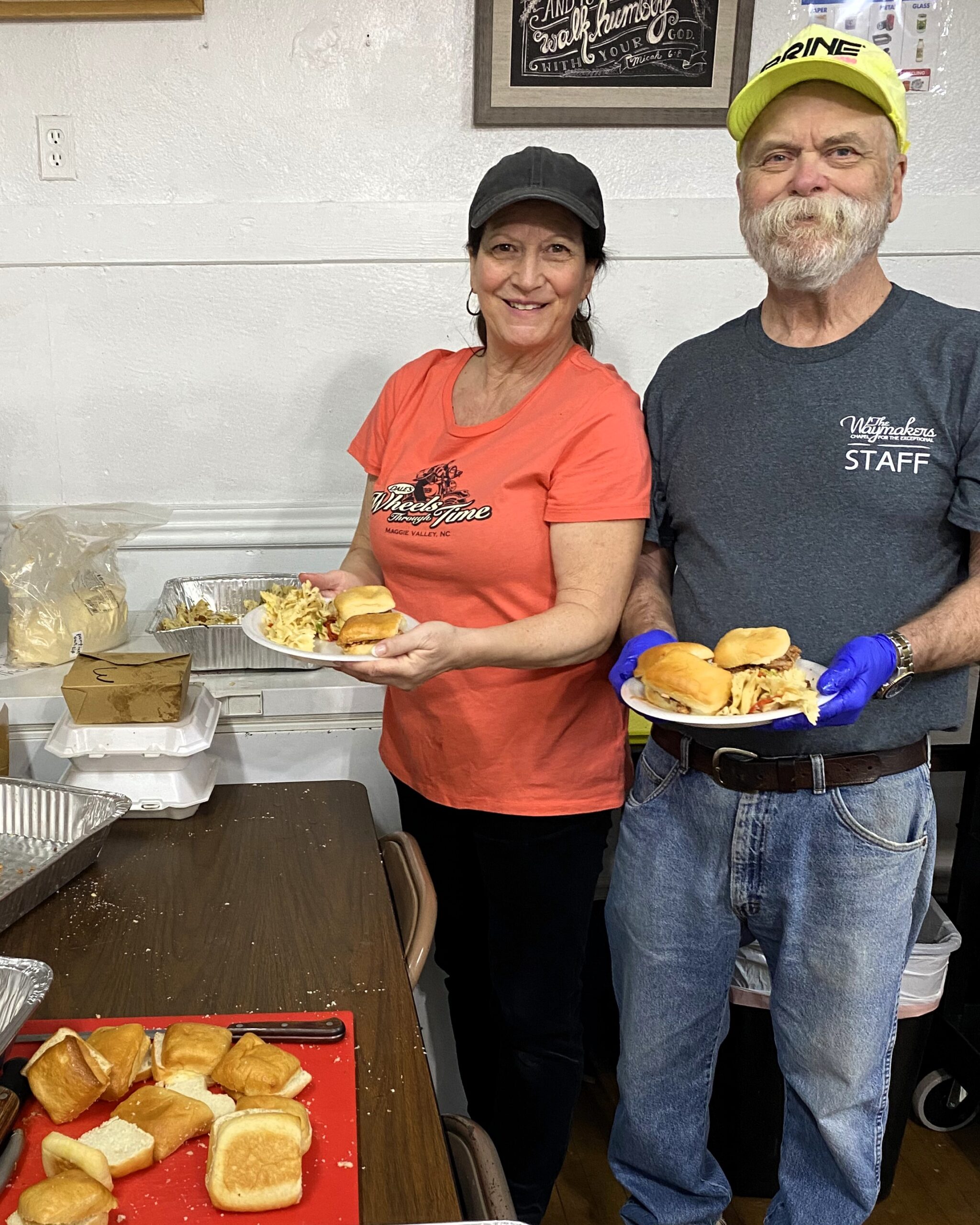 chapel kitchen continues during major reno! thanks to chefs renae helden & john skarin! 2